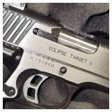 Kimber 1911 Eclipse Target II, 45 ACP Muzz-Brk, Laser Grips, Stainless