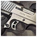 Kimber 1911 Eclipse Target II, 45 ACP Muzz-Brk, Laser Grips, Stainless