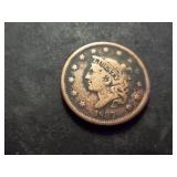 1837 Large Cent Coronet Head