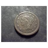 1844 Large Cent Braided Hair