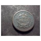 1845 Large Cent Braided Hair