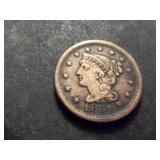 1851 Large Cent Braided Hair