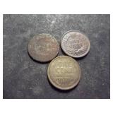 1907, 1900 Indians & 1920 Linciln Cents