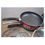 Assorted Pots, Pans, Lids, and Utensils