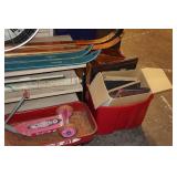 Vintage Trikes, Skis, Bike Tires, and Furniture