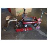 Vintage Trikes, Skis, Bike Tires, and Furniture