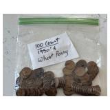 100 Lincoln Wheat Cents