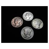 Mercury Dimes 1941 - 1944