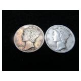Mercury Dimes 1942 - 1943