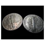 Mercury Dimes 1942 - 1943