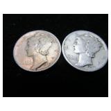 Mercury Dimes 1942-1943