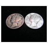 Mercury Dimes 1942-1943