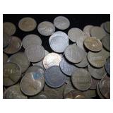 Unsorted Wheat & Lincoln Pennies