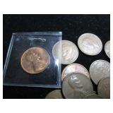 Unsorted Wheat & Lincoln Pennies