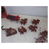 Singing Christmas Bass, Ice Cream Machine, Dog Décor, Vintage Horse and Wagon, Duck Décor