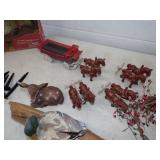 Singing Christmas Bass, Ice Cream Machine, Dog Décor, Vintage Horse and Wagon, Duck Décor