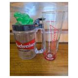Budweiser Cup with the Bud Frog! and Glass