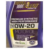 Royal Purple Premium Synthetic Motor Oil SAE 0W-20 - 5 qt