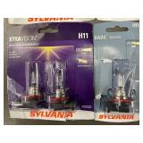 Sylvania Headlight Bulbs 9006 9005 H11 XtraVision & Basic 6-Pack