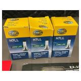 HELLA H7LL Long Life 12V 55W PX26d Bulbs (3-Pack) + Hyper Tough Spark Plug Socket Set (3-Piece)