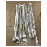 Closet Door Track Rails and Curtain rail bundle - Gray Aluminum