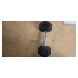 A single 15LB Rubber Hex Dumbbells ( NEW):