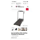 Lot of one Special Edition Elite Folding Treadmill w/ Bluetooth (NEW and still in its original box): Sold online for $699