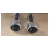 Lot of a pair of 8LB Metal Dumbbells ( NEW)