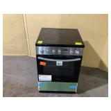 Frigidaire 24-in Glass Top 4 burners 1.9-cu ft Convection Oven Slide-In Electric Range Stainless Steel )