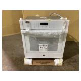 GE 27 in. Smart Single Electric Wall Oven Self-Cleaning in White