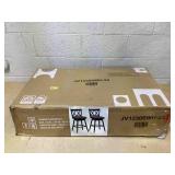 2 Pieces 25 Inch Swivel Counter Height Barstool Set with Rubber Wood Legs