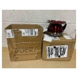 LOT OF 2 Wolfgang Puck Stainless Steel Petite Kettle