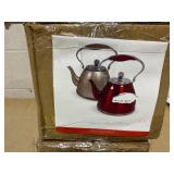 LOT OF 2 Wolfgang Puck Stainless Steel Petite Kettle