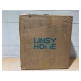 LINSY HOME Farmhouse End Table with Charging Station, Narrow Side Table for Living Room, Sofa Side Table with Drawer and Storage Cabinet, Small Nightstand for Home Office