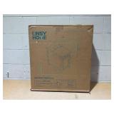 LINSY HOME Farmhouse End Table with Charging Station, Narrow Side Table for Living Room, Sofa Side Table with Drawer and Storage Cabinet, Small Nightstand for Home Office