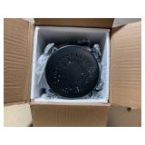 Costway Set of 6 Stackable Metal Stool Set Daisy Backless Round Top Kitchen Black