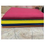 Differently colored folders