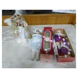 Lot of Toys and Porcelain Dolls