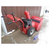 Troybilt 8 hp 24 snow thrower. Older unit. Tested & works. As shown.