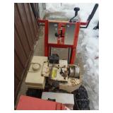 Simplicity Snow Away 8. Approx 8 hp?. Has electric start. Used condition. Tested & works. As shown.