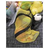 MIXED SPORTS BALLS , CARRY BAGS , GLOVES AND RAQUETS