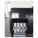 HP DESIGN JET LARGE FORMAT PRINTER WITH PAPER AND INK