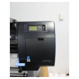 HP DESIGN JET LARGE FORMAT PRINTER WITH PAPER AND INK