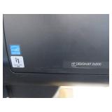 HP DESIGN JET LARGE FORMAT PRINTER WITH PAPER AND INK