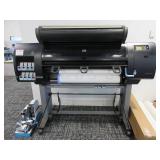 HP DESIGN JET LARGE FORMAT PRINTER WITH PAPER AND INK