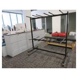 NATIONAL PUBLIC SEATING FOLDING CHAIR STORAGE AND TRANSPORT RACK