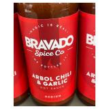 HI 4 - Bravado Spice Co Arbol Chili and Garlic Hot Sauce, 4 Bottles, 5 oz Each, Exp 03/2025