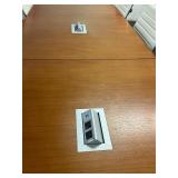 9ftx3ft Conference Table w/8 chairs and Storage Display Table