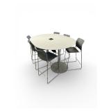 7ftx5ftx3.5ft Conference Table w/ 6 Chairs