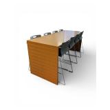 Conference Table 7ftx3ftx3ft.5ft with 8 Chairs